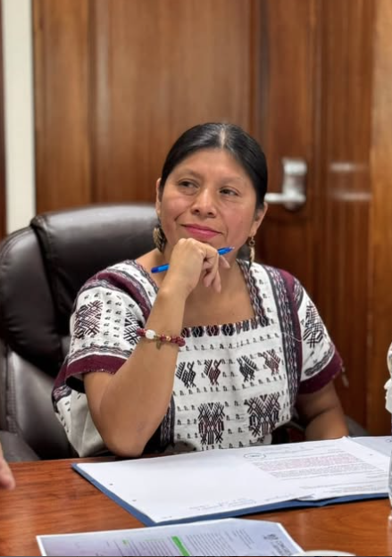 Diputada Sonia Gutiérrez, jefa de bancada de Winaq.
